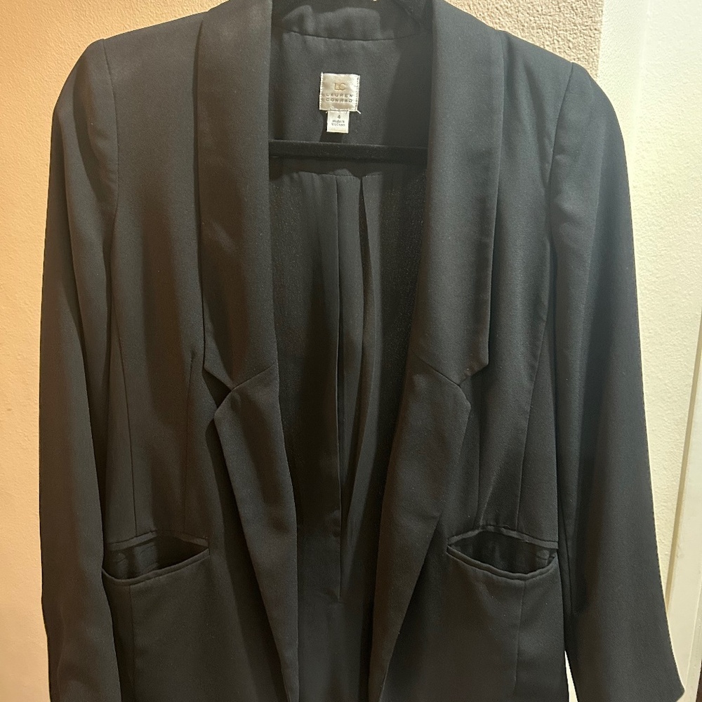 LC black relaxed fit blazer